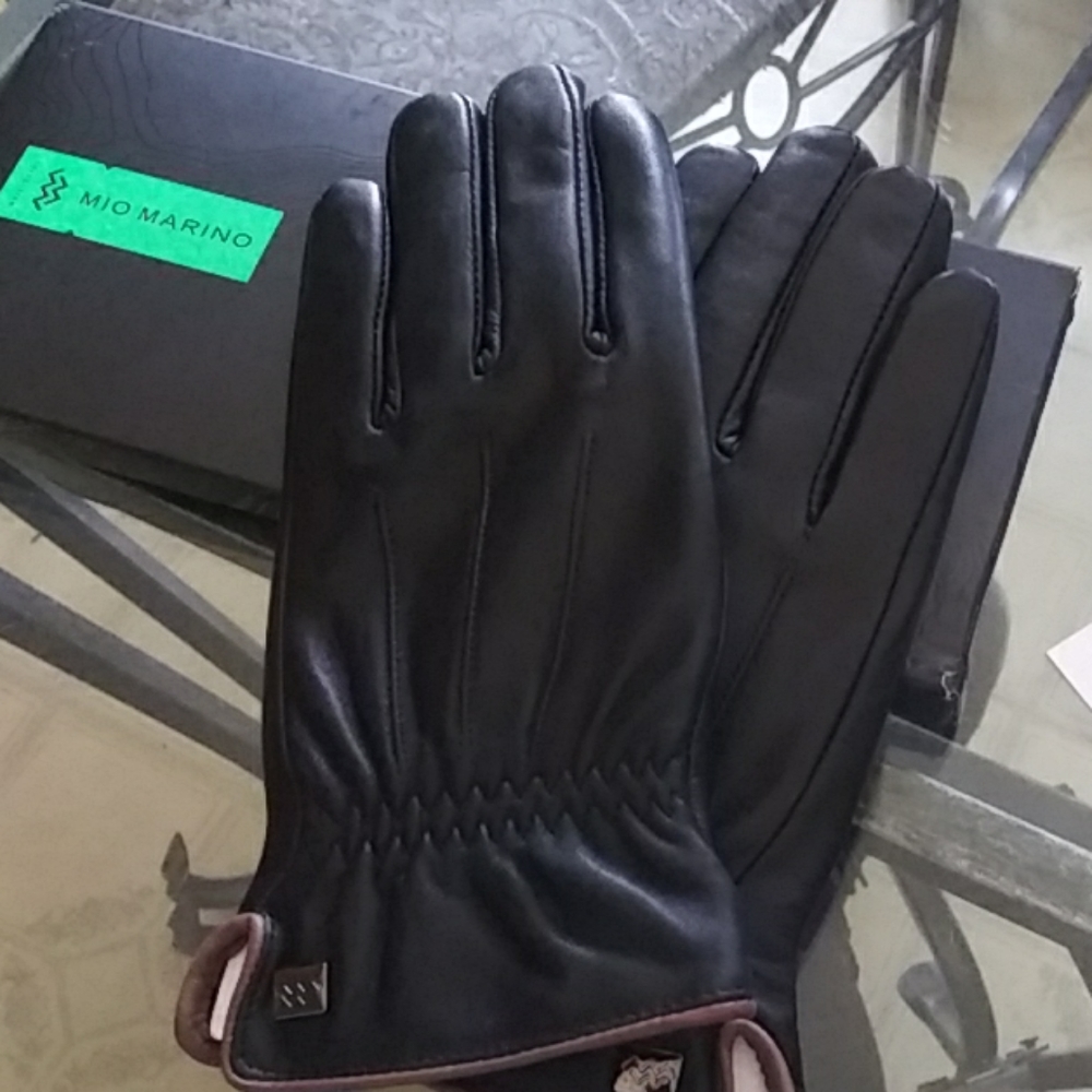 Nwt leather gloves mens